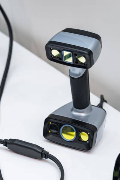 AI reality-capture scanner that supports drone surveying by collecting close-up ground measurements