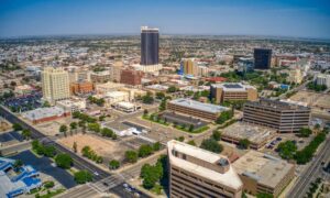 Urban transit area redevelopment aerial - ALTA SURVEY Texas Aerial view of urban transit-area land where an alta land title survey helps confirm redevelopment feasibility